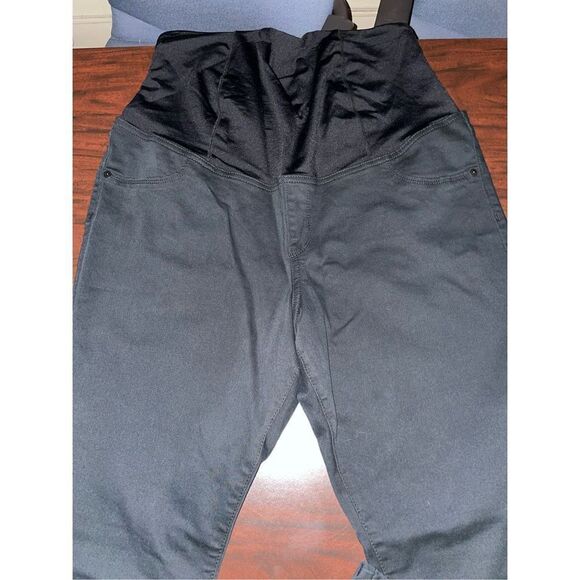 Isabel Maternity by Ingrid & Isabel Skinny Entubado Black Jeans Size 14 - Picture 2 of 7